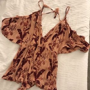 TOPSHOP Off the Shoulder Romper